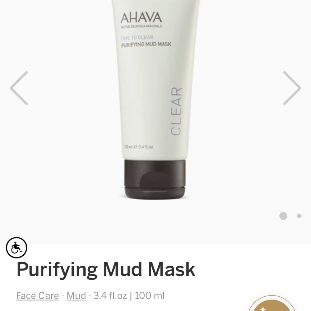 AHAVA Purifying Mud Mask - Black and White